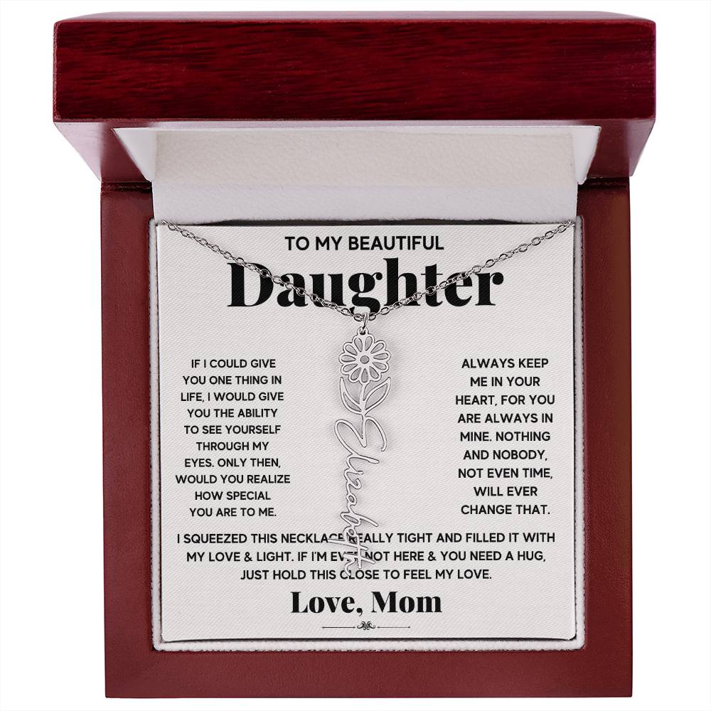 IF icould give Flower Name Necklace