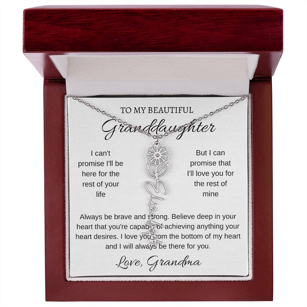 To My Beautiful Granddaughter