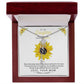 To My Beautiful Daughter Flower Name Necklace