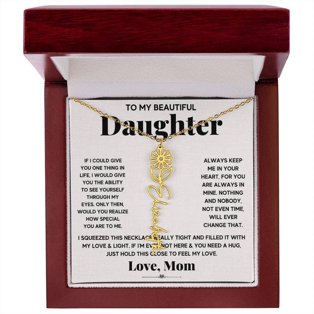 IF icould give Flower Name Necklace