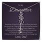 To My Beautiful Daughter From   dad