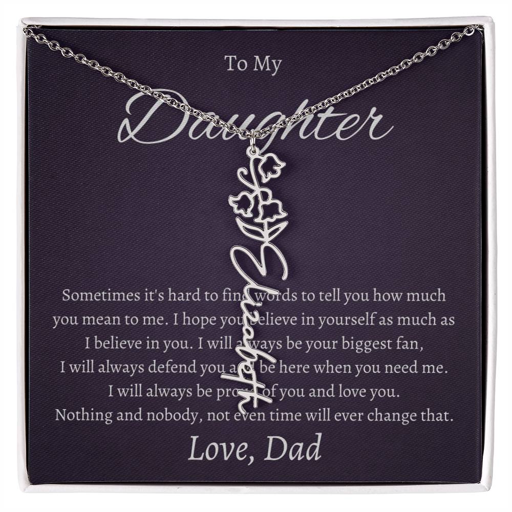 To My Beautiful Daughter From   dad