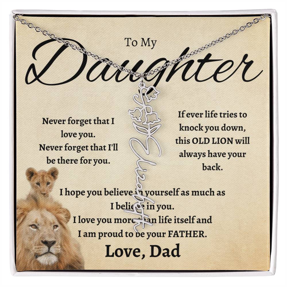 To My Beautiful Daughter From love  dad