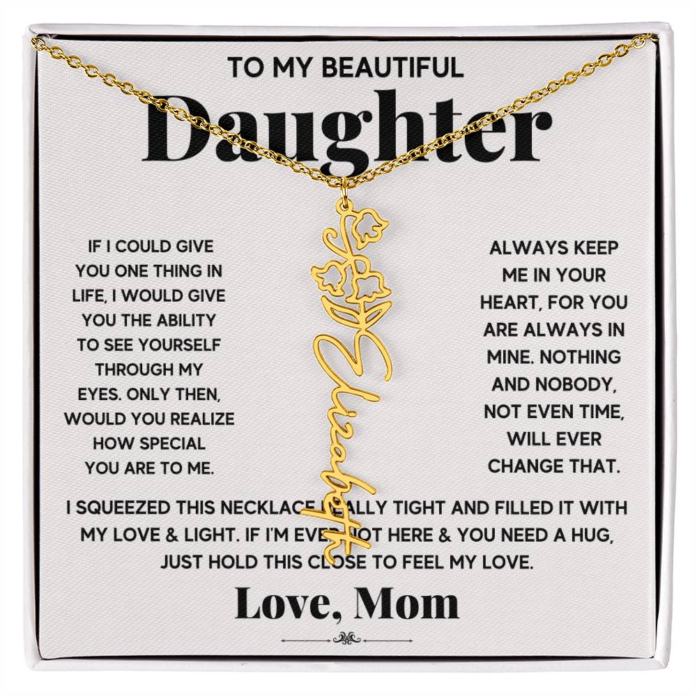 IF icould give Flower Name Necklace