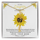To My Beautiful Daughter Flower Name Necklace