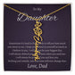 To My Beautiful Daughter From   dad