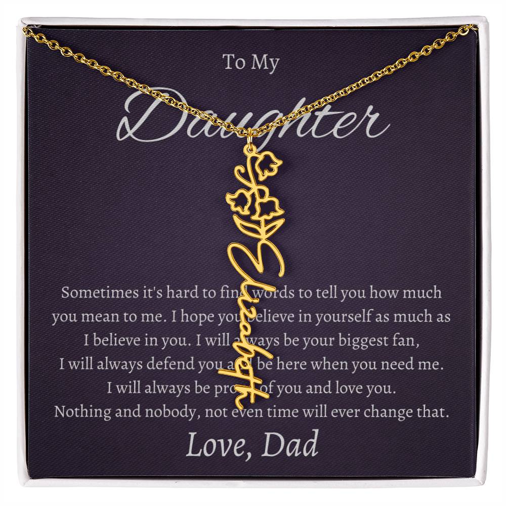To My Beautiful Daughter From   dad