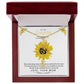 To My Beautiful Daughter Flower Name Necklace