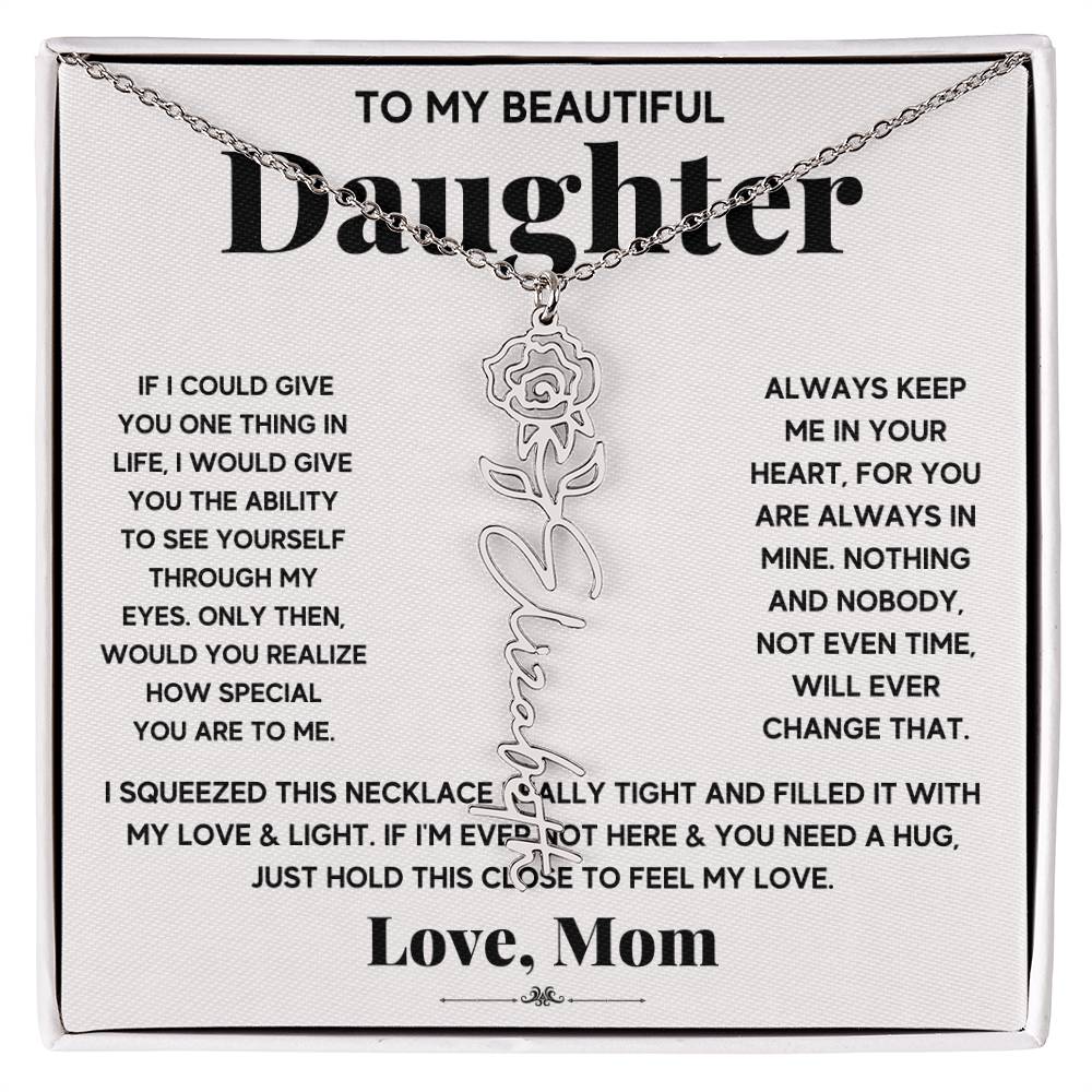 IF icould give Flower Name Necklace