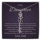 To My Beautiful Daughter From   dad