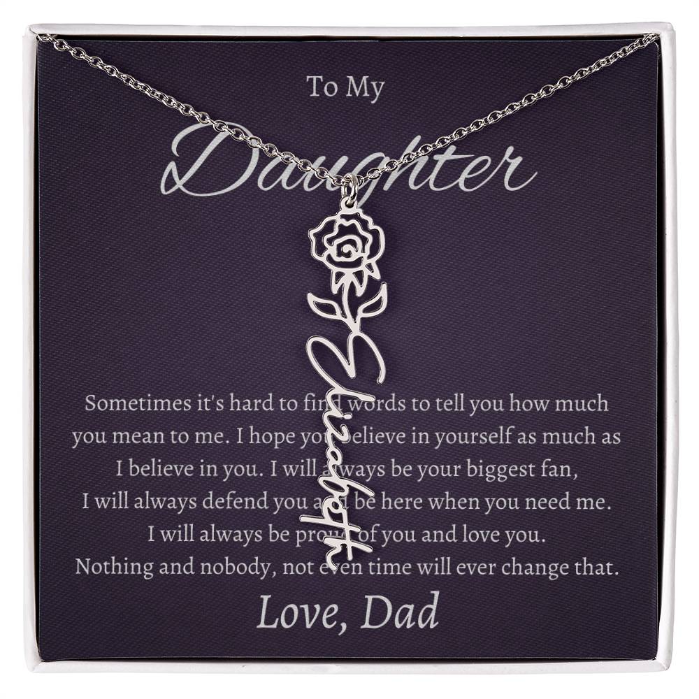 To My Beautiful Daughter From   dad