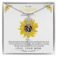 To My Beautiful Daughter Flower Name Necklace