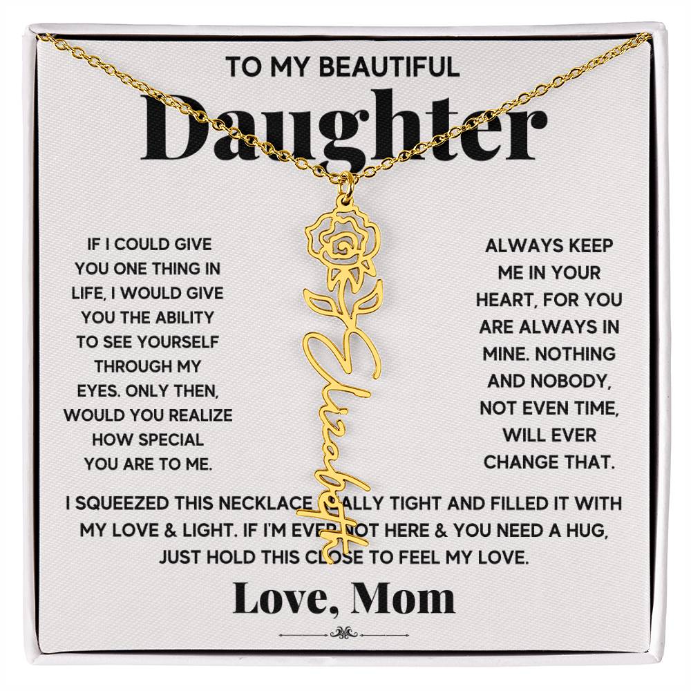 IF icould give Flower Name Necklace
