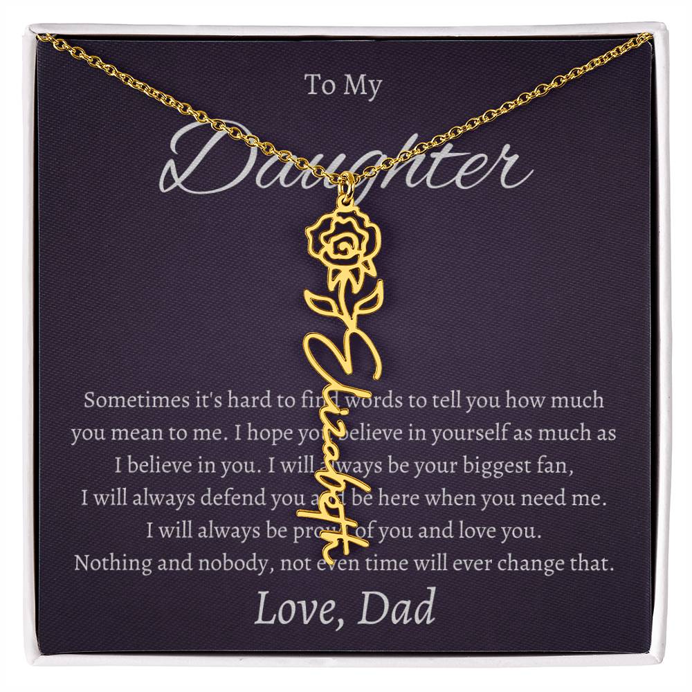 To My Beautiful Daughter From   dad