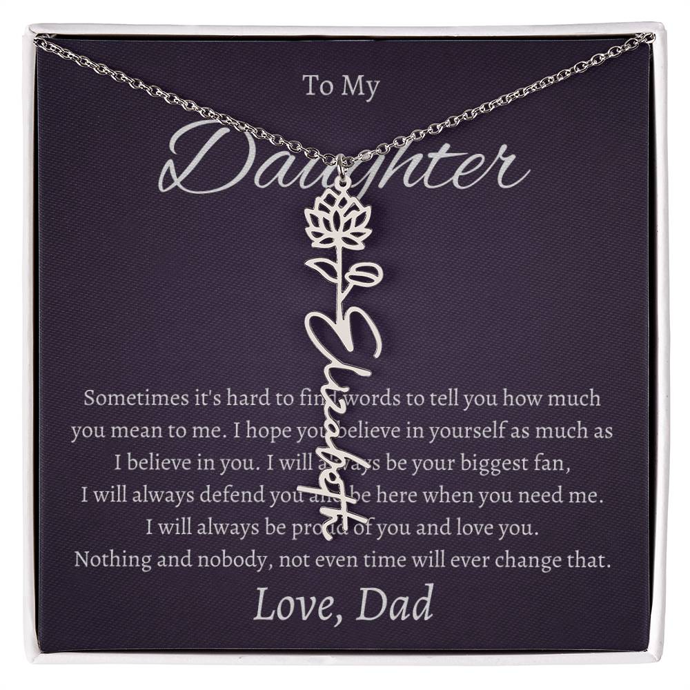 To My Beautiful Daughter From   dad
