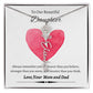 To My Beautiful Daughter From Mom &  dad