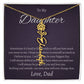 To My Beautiful Daughter From   dad