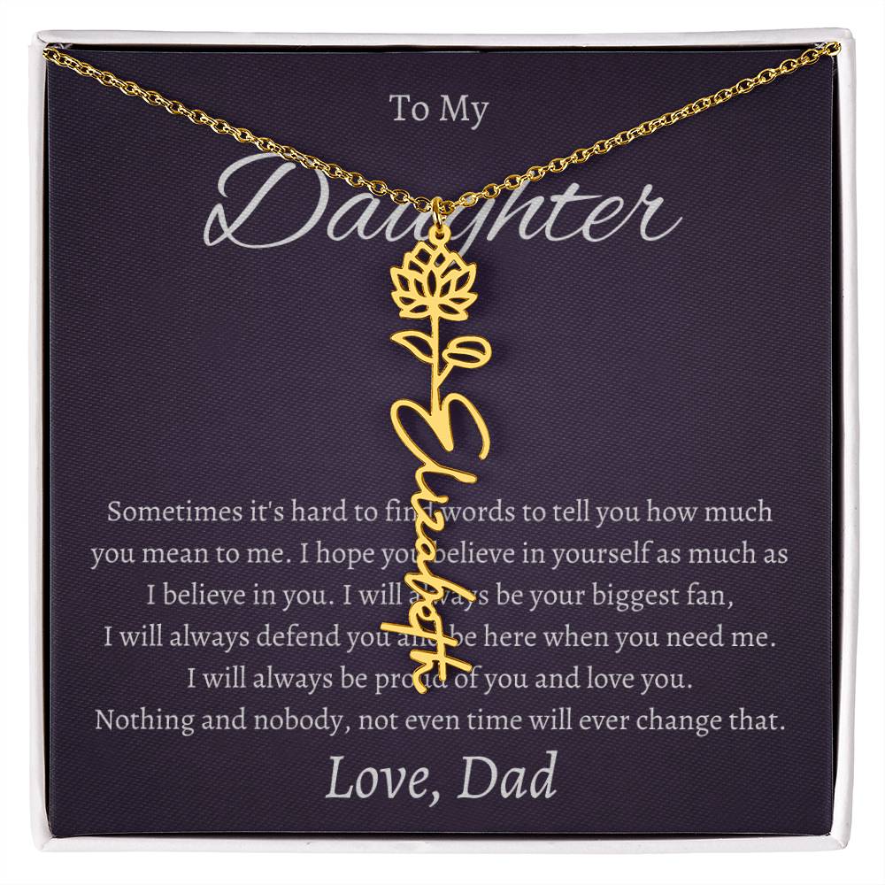 To My Beautiful Daughter From   dad