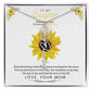 To My Beautiful Daughter Flower Name Necklace