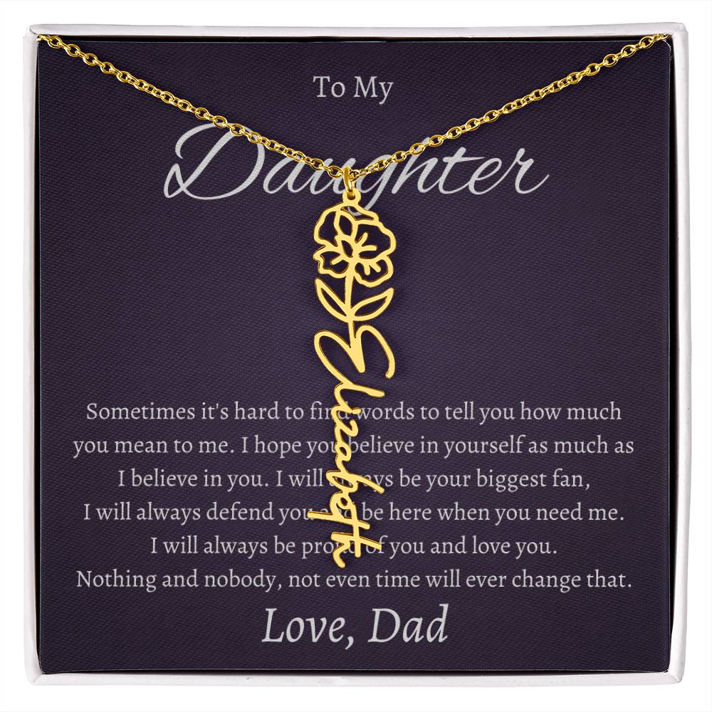 To My Beautiful Daughter From   dad