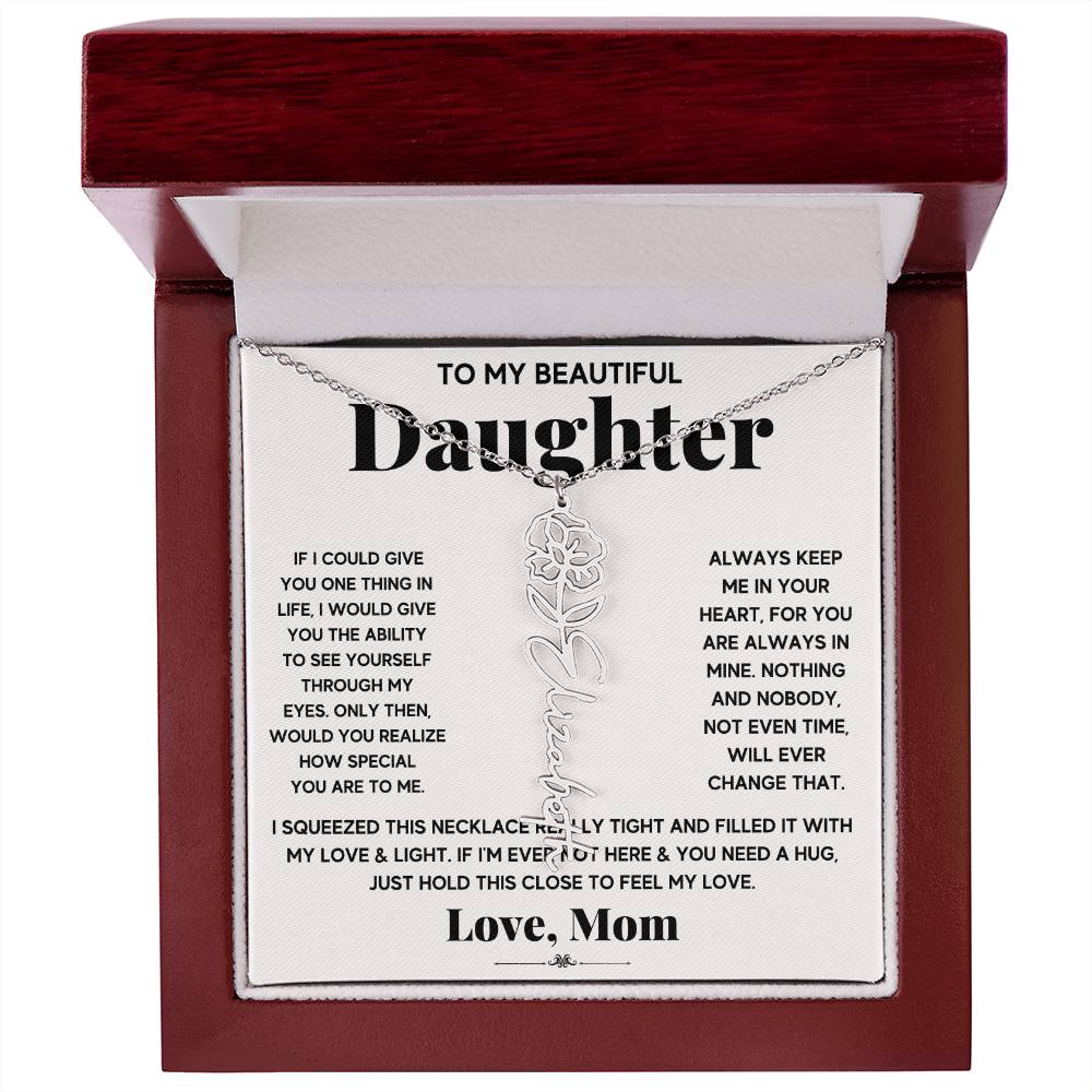 IF icould give Flower Name Necklace