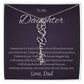 To My Beautiful Daughter From   dad