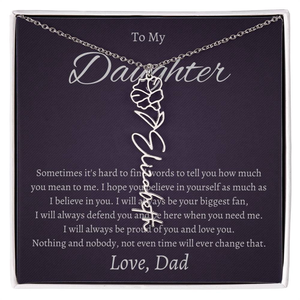 To My Beautiful Daughter From   dad