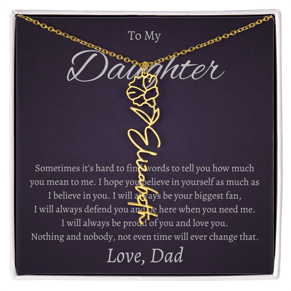 To My Beautiful Daughter From   dad