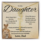 To My Beautiful Daughter From love  dad