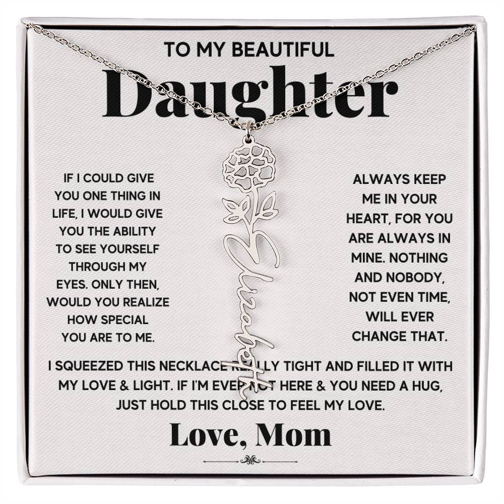 IF icould give Flower Name Necklace