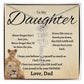 To My Beautiful Daughter From love  dad