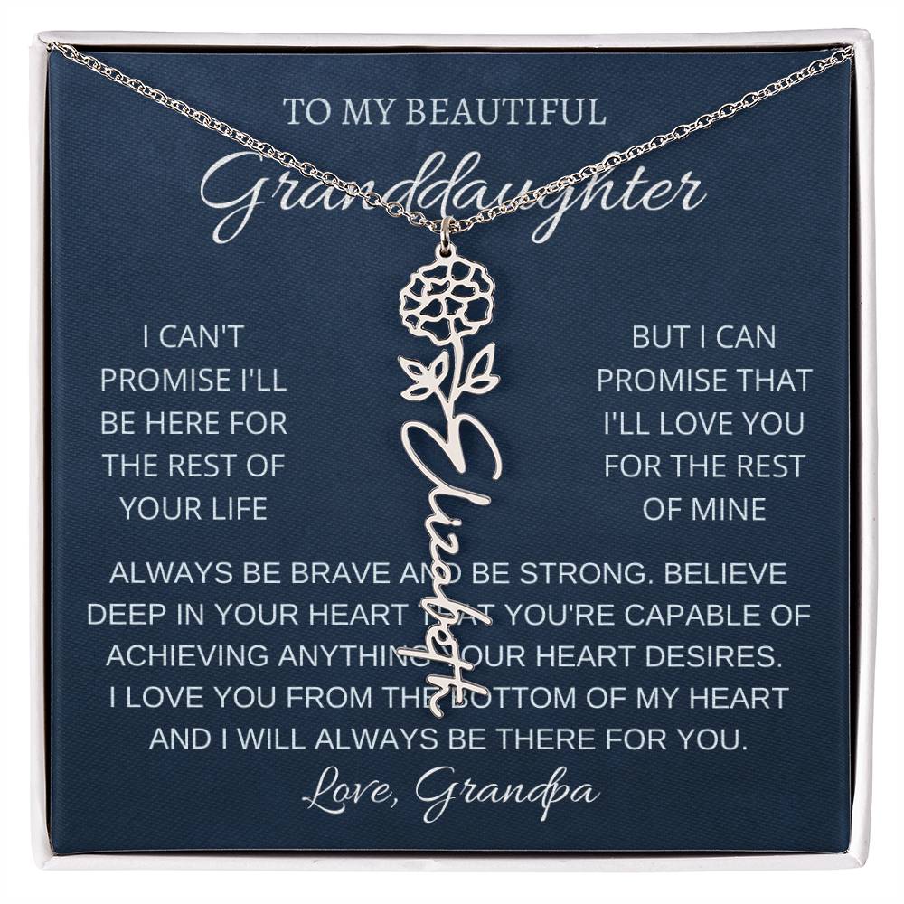 To My Beautiful Granddaughter