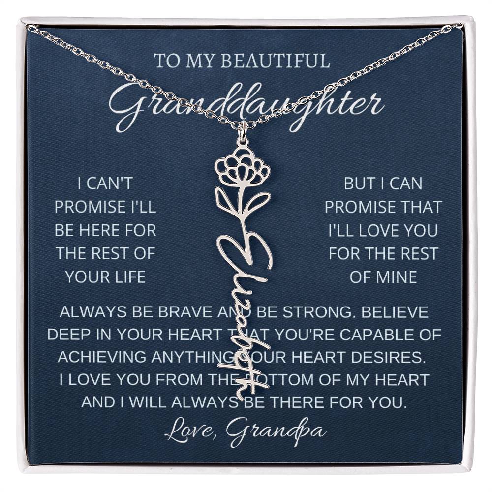 To My Beautiful Granddaughter