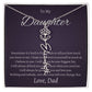 To My Beautiful Daughter From   dad