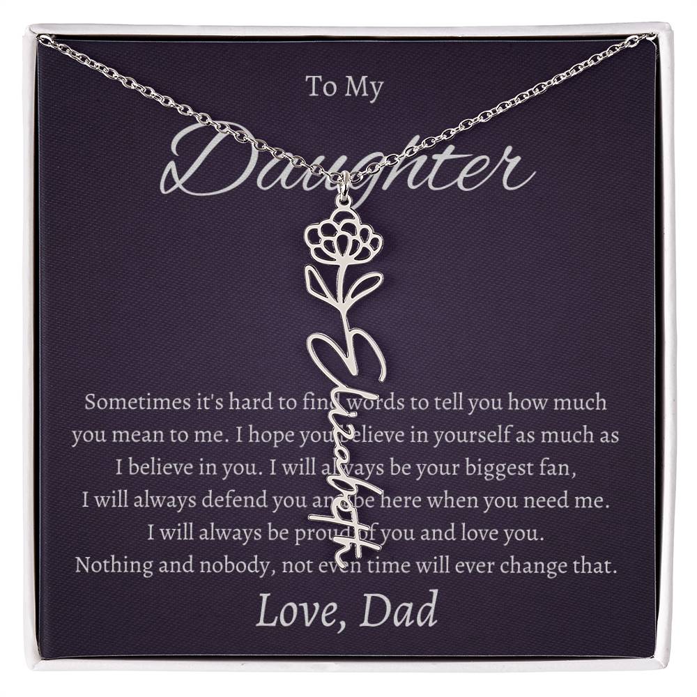 To My Beautiful Daughter From   dad