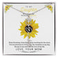 To My Beautiful Daughter Flower Name Necklace