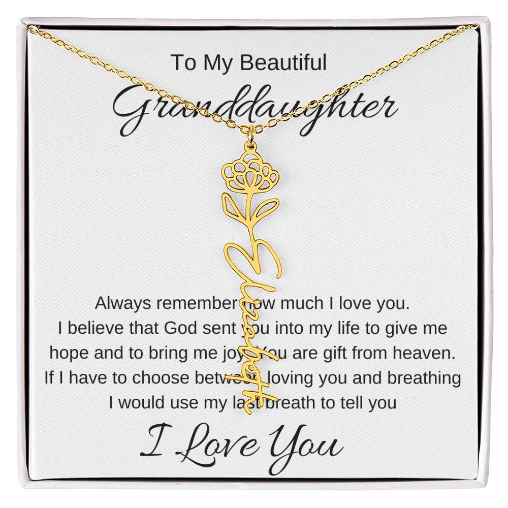 To My Beautiful Daughter Love You