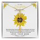 To My Beautiful Daughter Flower Name Necklace