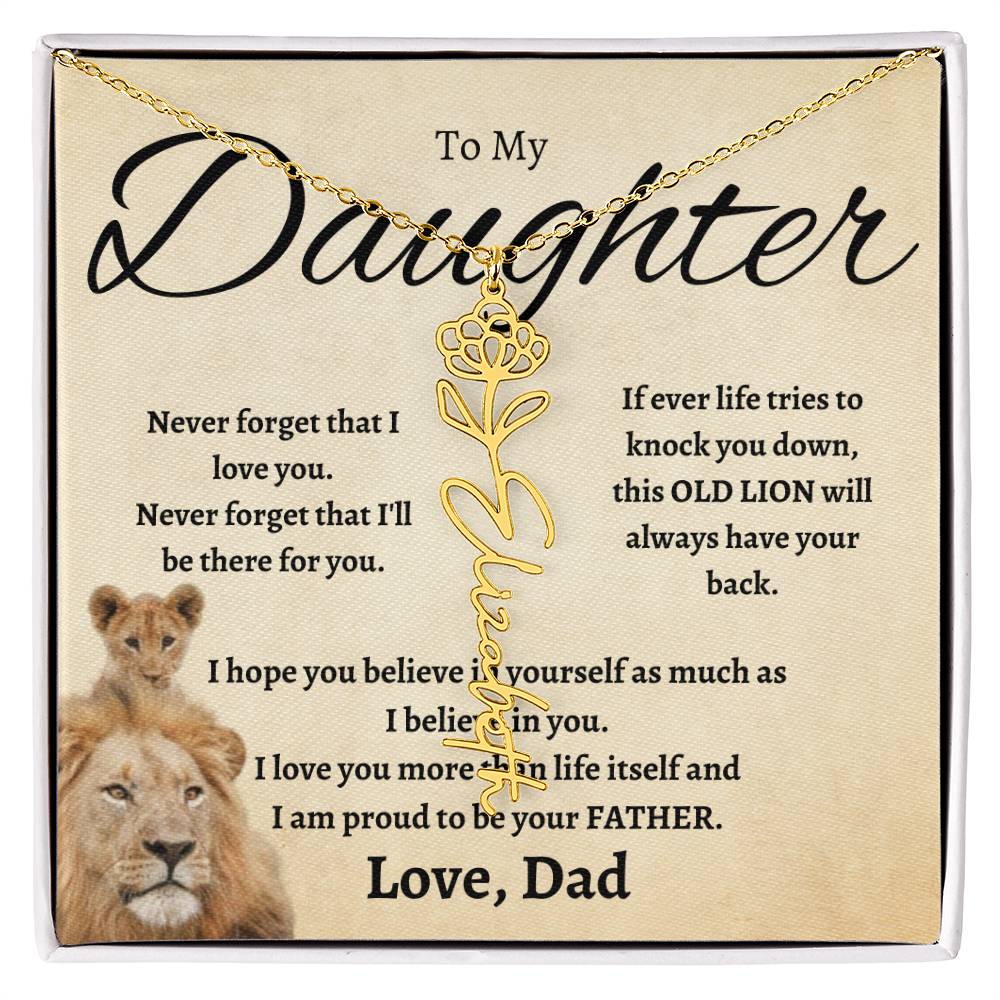 To My Beautiful Daughter From love  dad