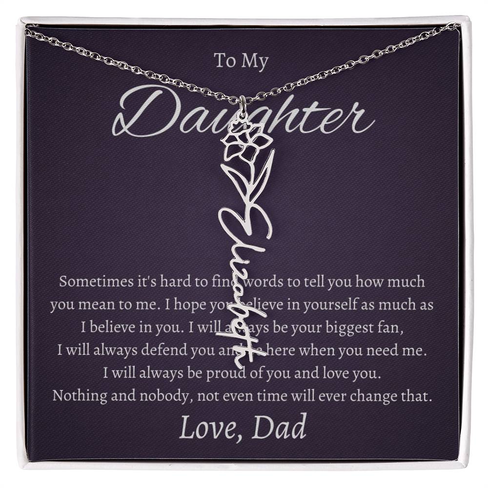To My Beautiful Daughter From   dad