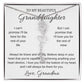 To My Beautiful Granddaughter