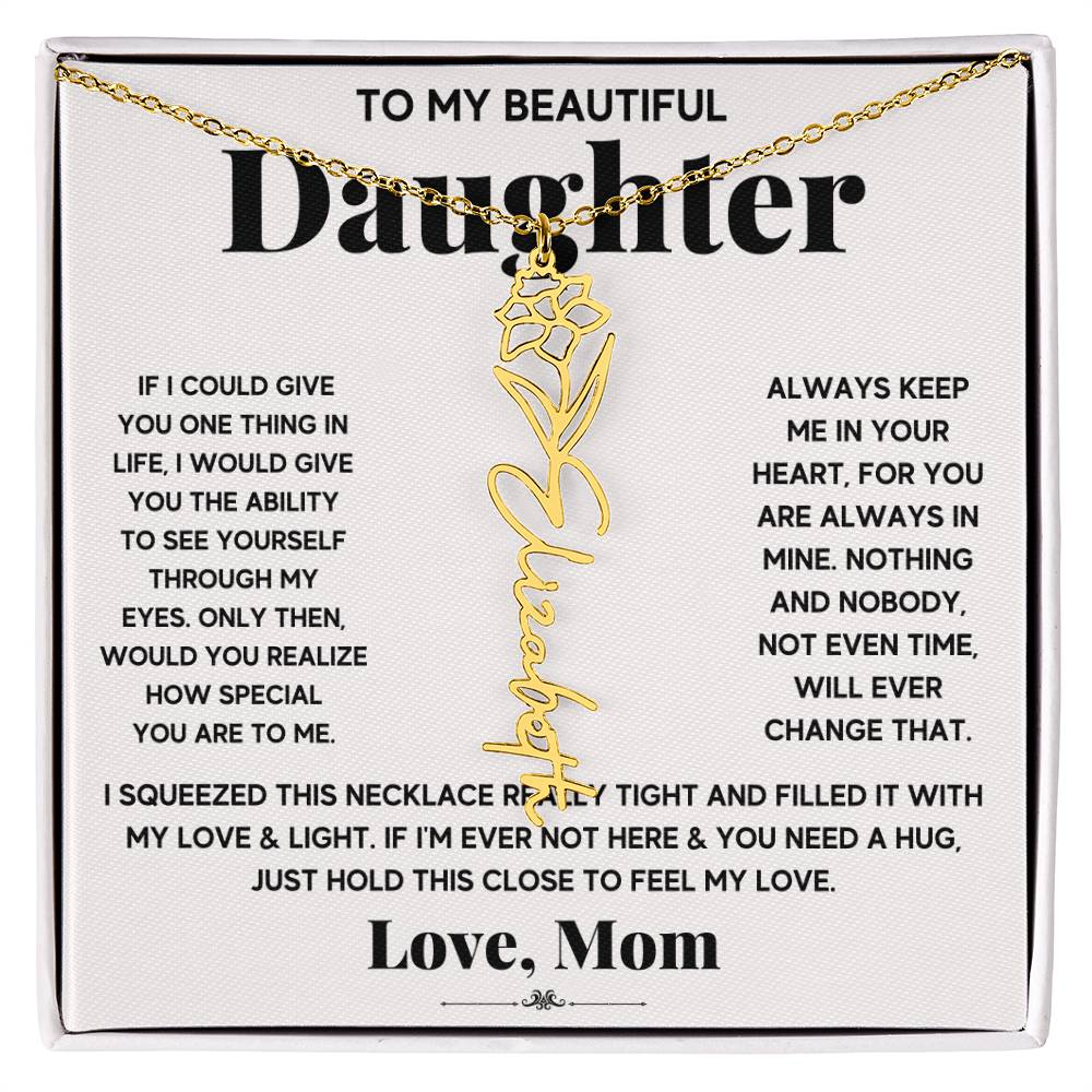 IF icould give Flower Name Necklace