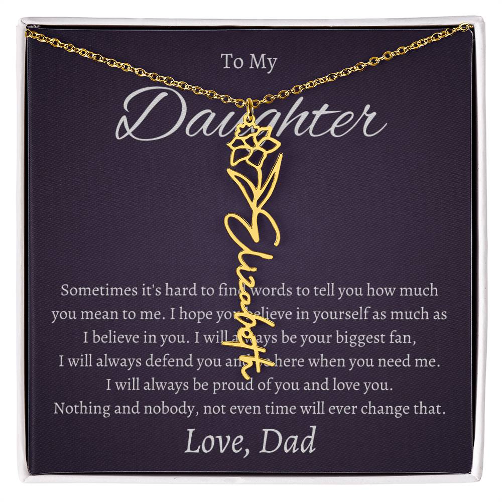 To My Beautiful Daughter From   dad