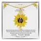 To My Beautiful Daughter Flower Name Necklace