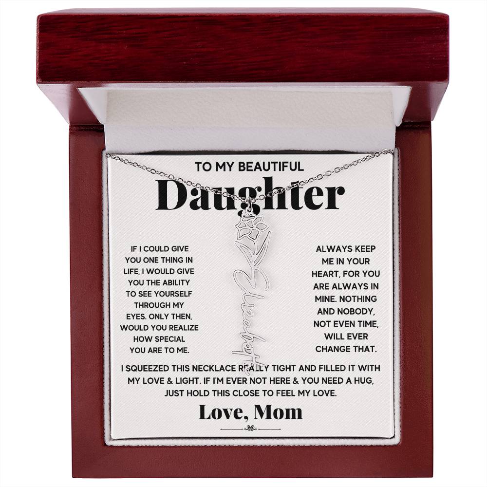 IF icould give Flower Name Necklace
