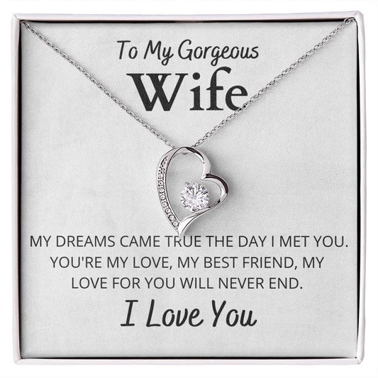 to my gorgeous wife