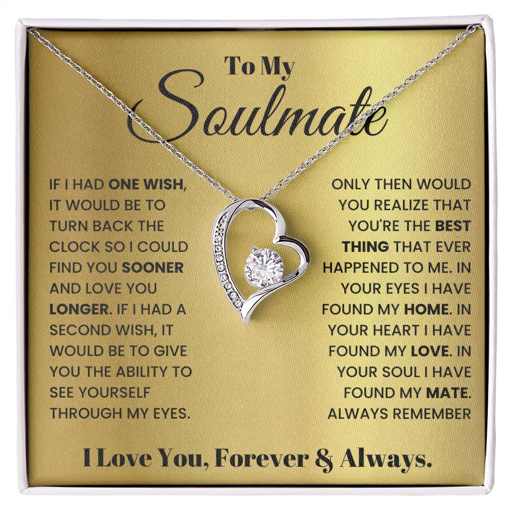 TO MY SOULMATE ONE WISH