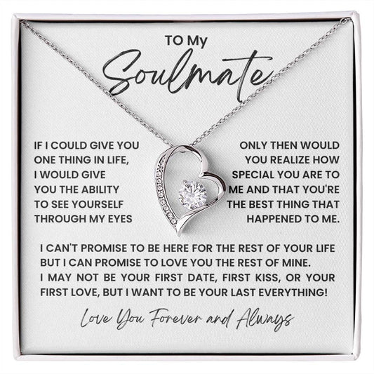 TO MY SOULMATE  ONE THING