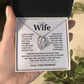 To My Wife - Gold - White
