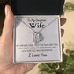 to my gorgeous wife